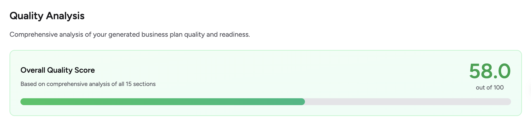 Detailed Metrics Report